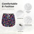 thumbnail image 4 of Balery Skull rainbow color mushroom Pantalones cortos deportivos para mujer con forro y dos bolsillos, elásticos, para entrenamiento, gimnasio, yoga-Medium, 4 of 7