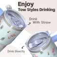 thumbnail image 4 of 20OZ Stainless Steel Insulated Coffee Tumbler Flamingo with Handle Mug Cup BPA Free Portable Sweat Proof Perfect for Hot Cold Beverages Gifts for Women Girls on Birthday Christmas Summer, 4 of 6