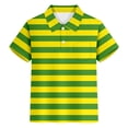 thumbnail image 4 of Boys Shirts And Tops Striped Polka Print Short Sleeve Chest Pocket Playwear Youth Casual Tops, 4 of 4