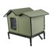 thumbnail image 5 of Casa para gatos de exterior, impermeable, aislante, resistente al viento, con tela Oxford elevada. Verde, 5 of 9