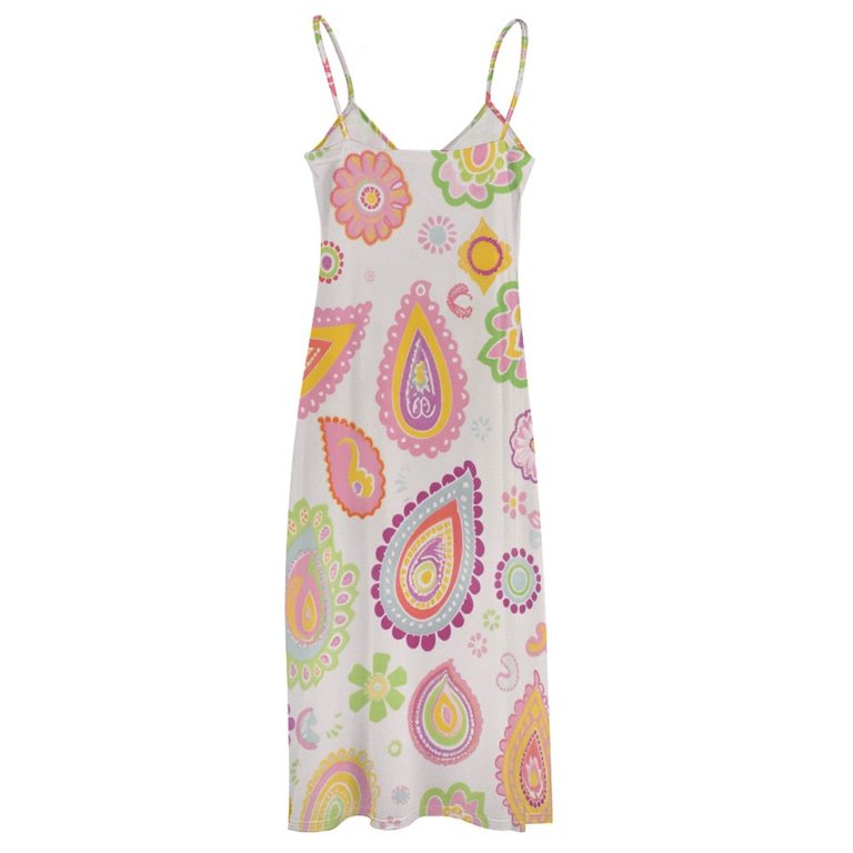 pastel paisley dress Pastel Paisley Patchwork Dress - Multicolor