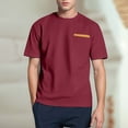 thumbnail image 4 of MuXiKeJi Clothes Men's Linen T Shirts Short Sleeve Heavyweight V Neck Shirts Blend T-Shirts Streetwear Gym Tops Vintage Summer Tees, 4 of 8