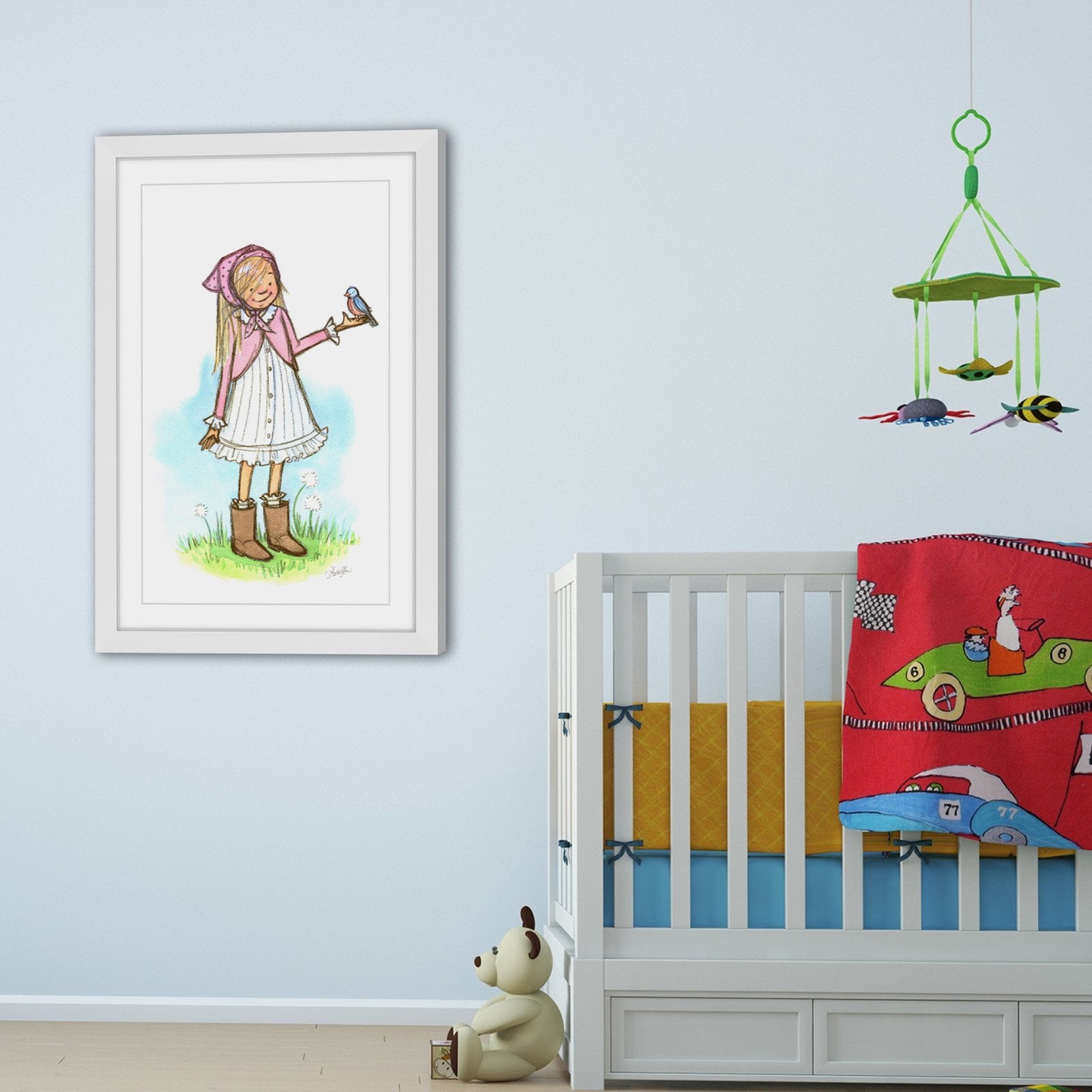Marmont Hill Bluebird Framed Wall Art