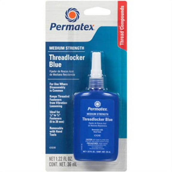 1PK Permatex 24240 Medium Strength Threadlocker BLUE - Each