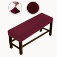 thumbnail image 2 of Abbracc Soft Bench Seat Slipcover Cover Rectangle Dedroom Living Room Bench Red, 2 of 9