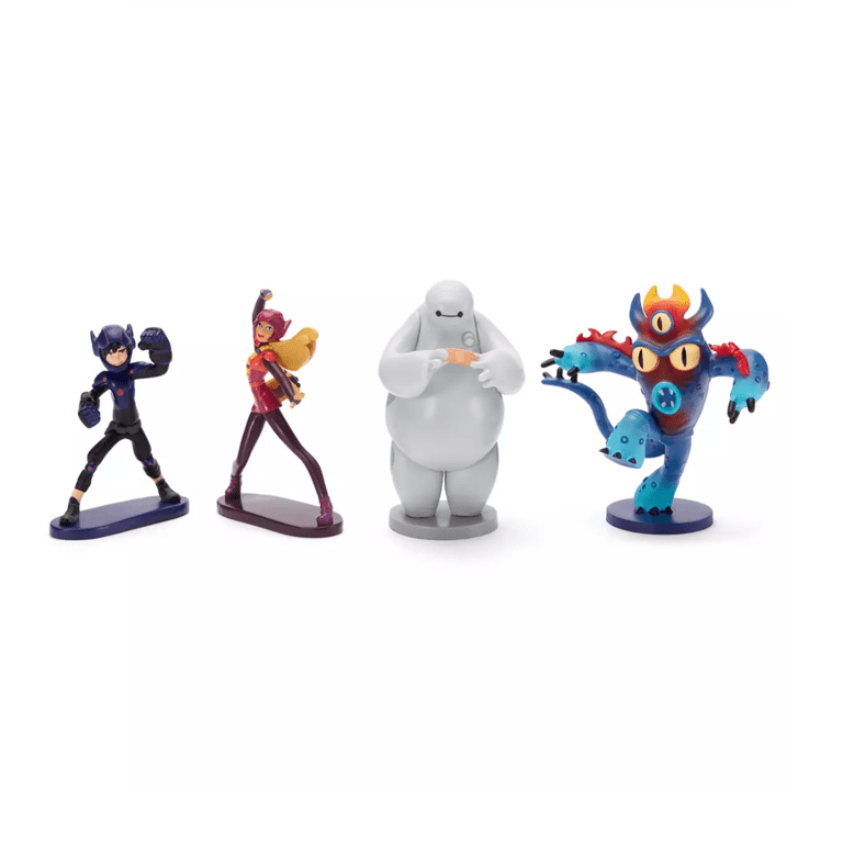 Disney Parks Big Hero 6 Hiro Baymax Tadashi Figurine Playset Toy