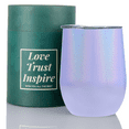 thumbnail image 2 of Onebttl 12OZ Stainless Steel Wine Tumbler Iridescent Purple, 2 of 6
