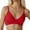 Red, variant on Women's Fashion Sexy Solid Color Push Up Swimsuit Women's Beach Vacation Top