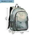 thumbnail image 2 of FORMRS School Backpack 17" Student Travel Bag with Laptop Compartment, Moon and House, 2 of 7