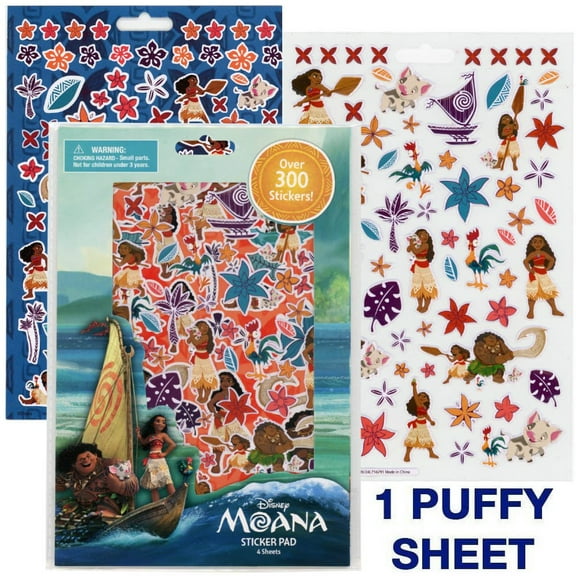 Disney Moana Sticker Book with Puffy Stickers