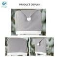 thumbnail image 4 of Deago 1 PCS Santa Clause Hat Chair Covers, Gray Hat Kitchen Chair Back Covers For Christmas Holiday Festive Décor, 4 of 6