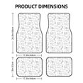 thumbnail image 2 of Cauagu Chemical Formulas Pattern Car Floor Mat Set of 4,Car Carpet Mats Car Mats with Anti-Slip Backing & Driver Heel Pad Universal Fit for Cars/Trucks/SUV/Vans, 2 of 6