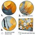 thumbnail image 3 of Designart "Leaves Gilded In Golden Hues I" Leaves Floater Framed Wall Art Prints, 3 of 5