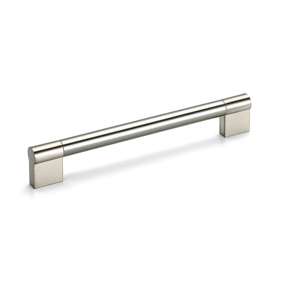 richelieu bp527256 10-1/8 inch center to center stainless steel handle cabinet pull from the expression collection