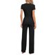 thumbnail image 3 of INSPIRAR CHIC Conjunto de 2 Piezas para Mujeres, Camiseta de Cuello Redondo de Manga Corta con Pantalones con Cuerda, Conjunto de Sudadera de Yoga XL Negro, 3 of 5