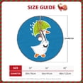 thumbnail image 2 of Fuzoiu Goose Holding an Umbrella Print Christmas Tree Skirt,Xmas Christmas Decorations,Xmas Tree Mat for Farmhouse Holiday New Years Home Party Decor Tree Rugs-30", 2 of 6