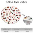 thumbnail image 6 of White Christmas Santa Pattern Round Fitted Tablecloth with Elastic Edge,Dining Table Cover Waterproof,Outdoor Round Tablecloth for Camping,Dining,Indoor and Outdoor, 6 of 7