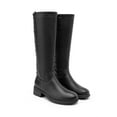 thumbnail image 3 of DREAM PAIRS Women's Lace Up Back Knee High Fashion Boots Low Block Heel Riding Boots Round Toe Side Zipper Fall Boots, 3 of 7