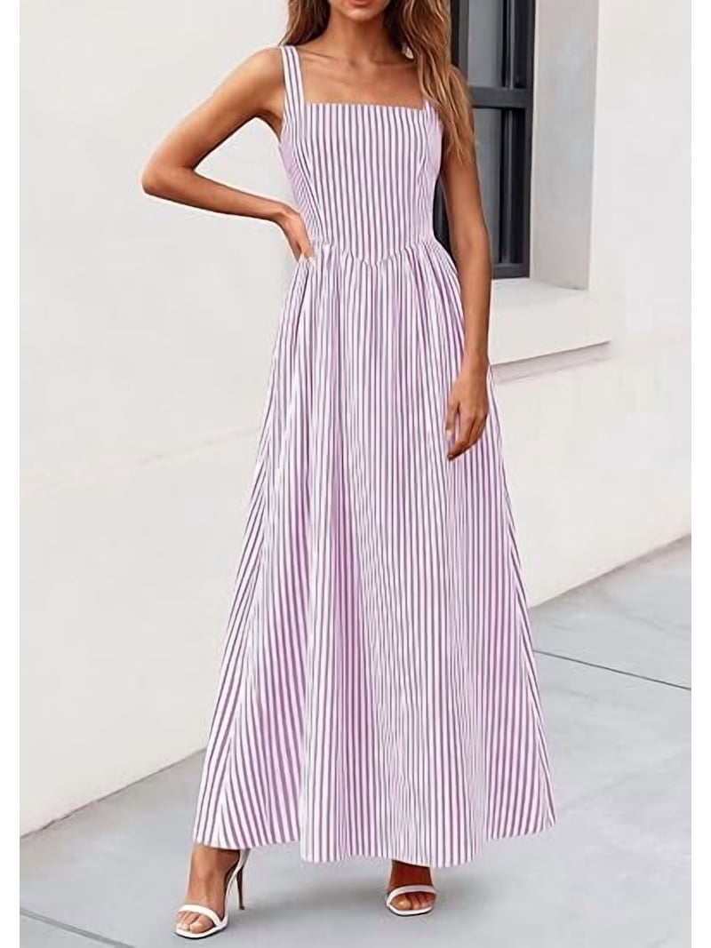 maxi dresses spring break Summer Picnic's Tie Back Maxi Dress