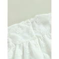 thumbnail image 4 of xiaxaixu Bébé Fille Romper, Été Manches Courtes Col Rond Dentelle Floral Short Combinaisons Tops 0-24M, 4 of 8