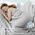 thumbnail image 3 of Aship Cooling Comforter Twin Size, Dual Sided Summer Comforter for Hot Sleepers, Q-Max>0.45 Arc-Chill Fabric Lightweight Breathable Cooling Quilt 59*74 in, 3 of 9