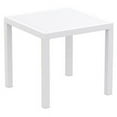 thumbnail image 1 of Siesta ISP164-WHI Table à Manger Carré en Résine Ares de 31 Po Blanc, 1 of 9
