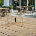 thumbnail image 4 of OULII Camping Cooler Table Outdoor Folding Storage Rack in Khaki Stainless Steel 1Set, 4 of 8