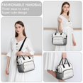 thumbnail image 6 of OBREWU Pioneer Flower Women's Insulated Leakproof Large Lunch Bag, Oxford Cloth, 6 of 7