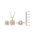 thumbnail image 3 of Everly Women's Morganite 10k Rose Gold Jewelry Set, 3 of 8