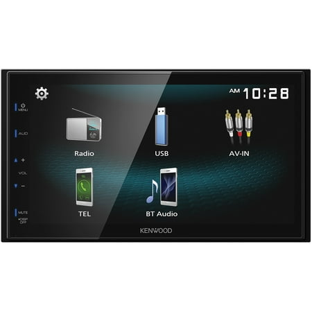 Kenwood - 6.8" - Built-in Bluetooth - In-Dash Digital Media Receiver - Black