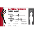 Hyper Tough Pressure Washer Trigger Handle, Stainless Steel, Black