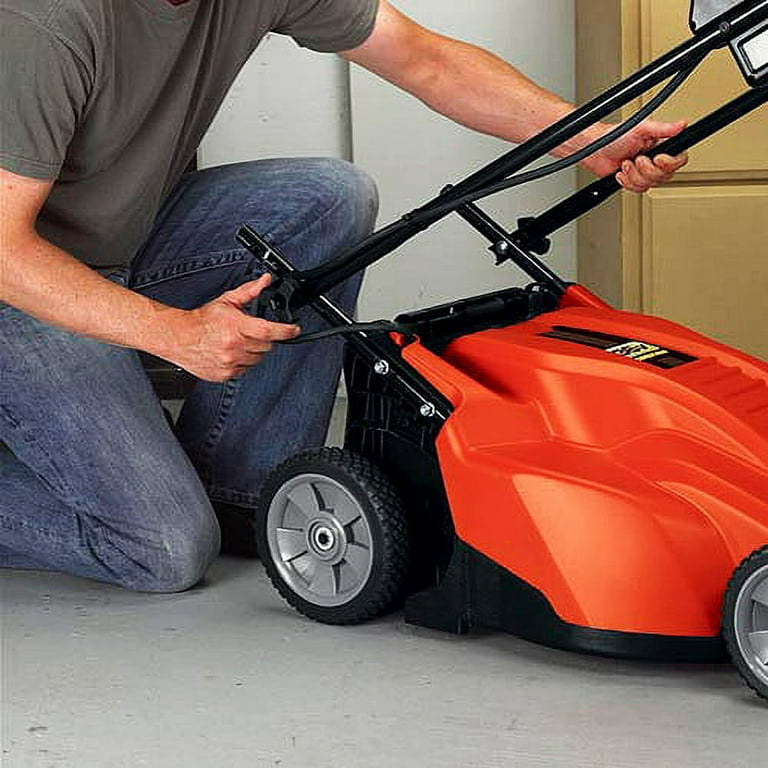 Black & Decker 38cm 36V Lithium-ion Cordless Lawn Mower with two batteries