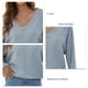 thumbnail image 5 of Prendas de punto, suéteres de punto suéter de mujer con cuello en V suéter muy versátil, 5 of 6