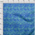 thumbnail image 2 of oneOone Viscose Chiffon Teal Blue Fabric Batik Fabric For Sewing Printed Craft Fabric By The Yard 42 Inch Wide - FO, 2 of 4