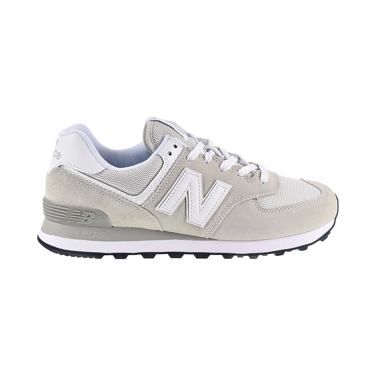 New Balance men's New Balance 574 Womens Grey / Ivory Trainers