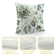 thumbnail image 4 of Creowell  Floral Throw Pillow Covers Farmhouse Decorative Pillow Covers Navy Watercolor Flowers Pillowcase Boho Roses Blue White Square Cushion Covers Sofa Bed Décor 18X18 inch, 4 of 5