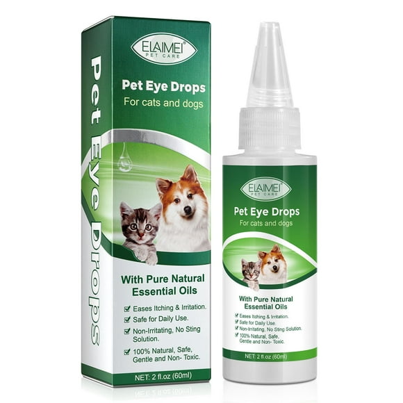 Dog Eye Drops For Pet Eye Wash, Relieve Pink Eye, Allergy, Eases Itching Dog Cat Conjunctivitis Eye Drops
