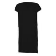 thumbnail image 2 of Mens V Neck Linen Robe Short Sleeve Kaftan Thobe Long Gown Saudi Arab Thobe Islamic Muslim Dubai Robe, 2 of 5