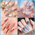 thumbnail image 5 of Puntas de uñas transparentes de ataúd, 500 piezas de puntas de uñas cortas sin curva C para uñas acrílicas profesionales, puntas de uñas de gel suave de media cubierta, 10 tamaños de puntas de uñas a, 5 of 5