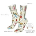 thumbnail image 4 of Gaeub Cute Bull Dog Print Sports Socks,No Heel Casual Mid-Tube Socks,Crew Socks for Women and Man For Trouser, Dress, Business, 4 of 7