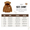 thumbnail image 2 of GYRATEDREAM Newborn Baby Boys Girls Fleece Jackets Zip Up Hoodies Cute Bear Coats Fuzzy Jacket Infant Warm Fall Winter Outwear Jacket, 2 of 9