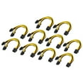 10 Pack PCIE Cable 8 Pin PCIE to 2xPCIE 8 Pin (6 Pin 2 Pin) PCI Express Graphics Card Connector