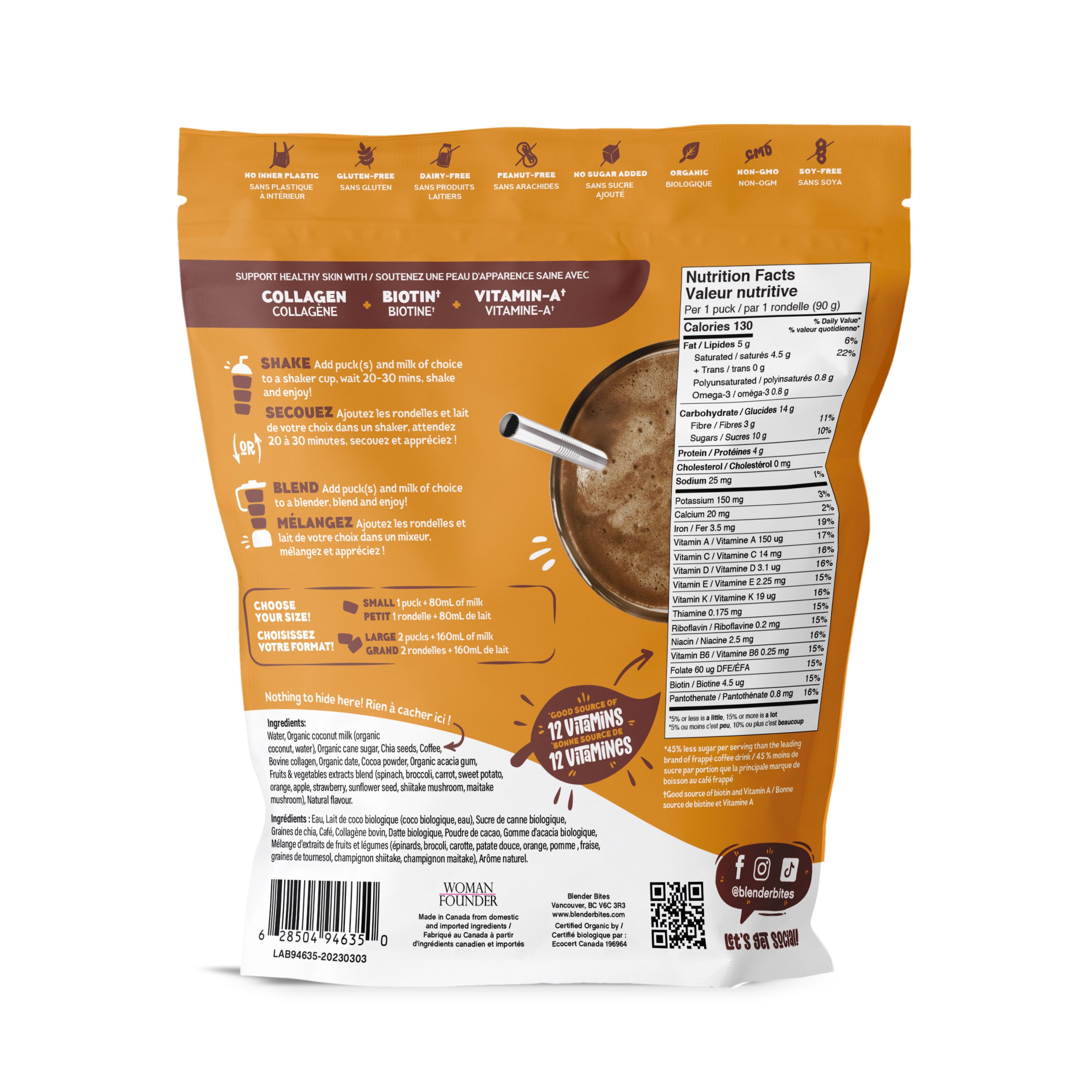 BB FRAPPE CCL - FRENCH Secouez ou mélangez - 360g