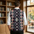 thumbnail image 6 of Mens Christmas Sweater Vests Casual Sleeveless V Neck Knit Pullover Fall, 6 of 7