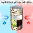 thumbnail image 2 of 20oz Coffee Tumblers Pioneer Flower Stainless Steel Vacuum Insulated Travel Tumbler Coffee Cups Mug with Lid and Straw with Cleaning Brush for Cold & Hot Drinks, 2 of 5