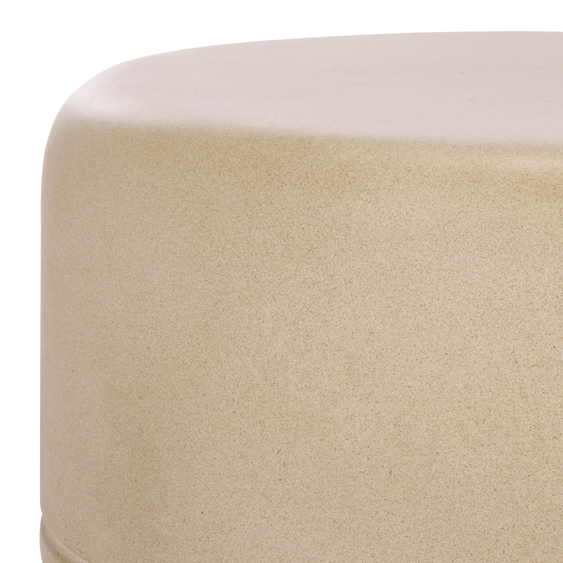 Safavieh Astrid Outdoor Modern Cement Round End Table, Beige