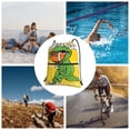 thumbnail image 6 of Naloa T-Rex Playing Football Drawstring Backpack String Bag Cinch Water Resistant for Gym Shopping Sport Yoga, 6 of 6