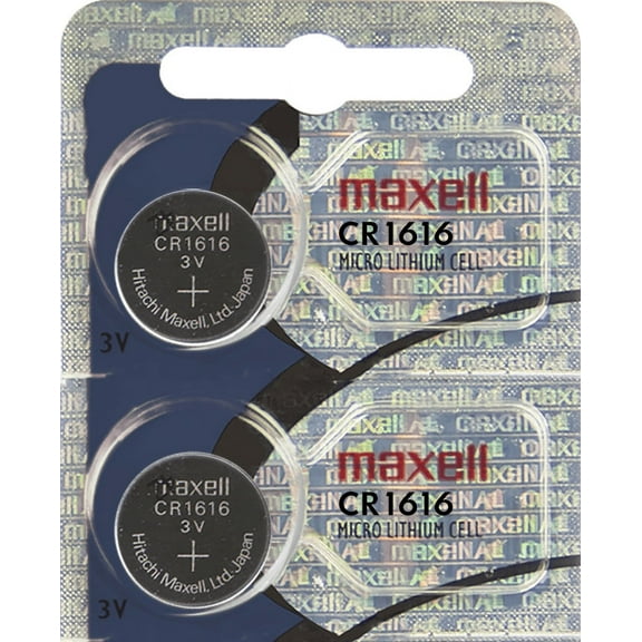 Maxell CR1616 3 Volt Lithium (2 Batteries)