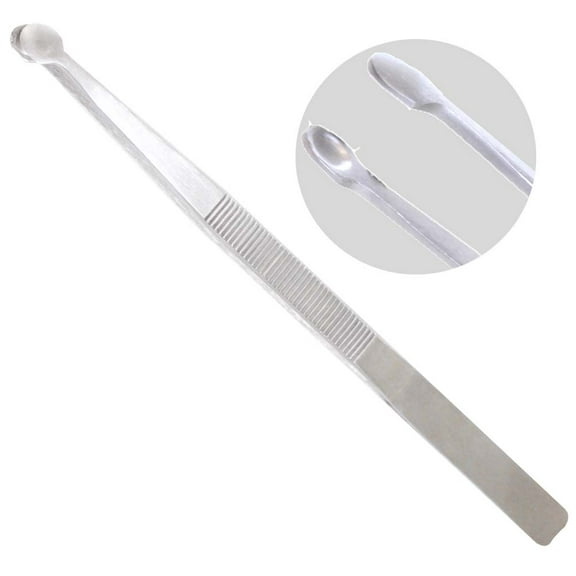 JEWEL TOOL 6" Beading Tweezers with Cup Shaped Tips | Great for Bead Work, Gemstones, and Jewelry Design