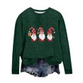 thumbnail image 4 of FcBaudy Chandails en Molleton pour Femmes, Chandails en Molleton Sans Capuche, Chandails en Molleton de Noël Décontractés à Col Rond Manches Longues Chandail à Capuchon Ample Chandail à Capuchon à Capuche Haut en polyester pour Femmes, 4 of 4